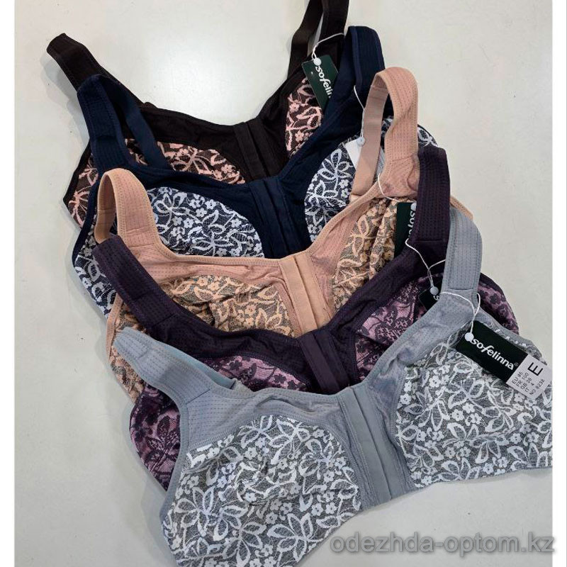 b4-8238 Бюстгальтер без косточек с застежкой спереди, чашка E, 1 пачка (6 шт) b4-8238 Бюстгальтер без косточек с застежкой спереди, чашка E, 1 пачка (6 шт)