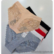 b4-A8275 Lavolle Трусики женские однотонные слипы, 2XL-4XL, 1 пачка (12 шт)