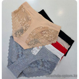 b4-A8275 Lavolle Трусики женские однотонные слипы, 2XL-4XL, 1 пачка (12 шт)