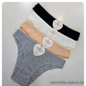 b4-D9258 Lavolle Трусики женские однотонные слипы, M-XL, 1 пачка (12 шт)