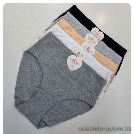 b4-D9271 Lavolle Трусики женские однотонные слипы, XL-3XL, 1 пачка (12 шт)