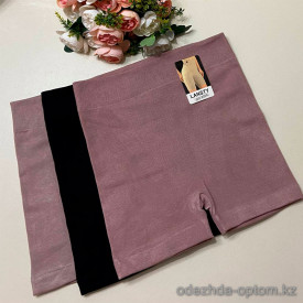 d7-8004 Панталоны женские на высокой посадке однотонные, стандарт (44-48), 1 пачка (6 шт)