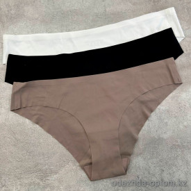 b13-0016 Трусики женские однотонные, S-XL, 1 пачка (16 шт)