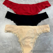 b13-278-1 Трусики женские однотонные, S-XL, 1 пачка (10 шт)