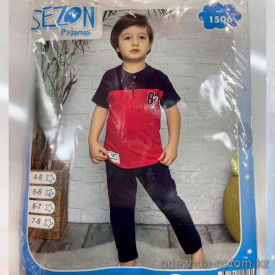 e1-1506-1 SEZON Пижама детская на мальчика, cotton, 1 пачка (4 шт)