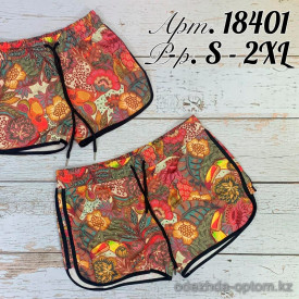 z2-18401 Шорты женские пляжные, S-2XL, 1 пачка (5 шт)