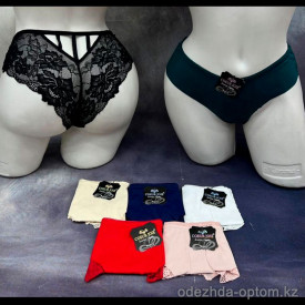 b5-2026-1 COEUR JOIE Трусики женские кружевные слипы, M-XL, 1 пачка (6 шт)