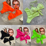 b13-g-3050 Купальник женский раздельный, S-L, 1 пачка (3 шт)