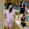 b15-1107 Комплект женской одежды для сна: кофта и шорты, M-L, 1 пачка (2 шт)