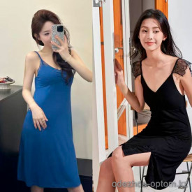 b15-1348 Сорочка женская бамбуковая с поролоном, M-XL, 1 пачка (3 шт)