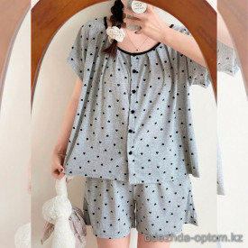 b15-1378 Комплект женской одежды для сна: кофта и шорты, M-XL, 1 пачка (3 шт) b15-1378 Комплект женской одежды для сна: кофта и шорты, M-XL, 1 пачка (3 шт)