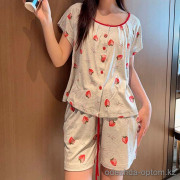 b15-1492-1 Комплект женской одежды для сна: кофта и шорты, M-XL, 1 пачка (3 шт)