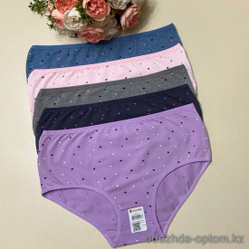 d7-258130-1 Donella Трусики женские с сердечками великаны, 1 пачка (10 шт)
