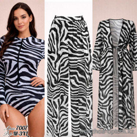 z2-7007-2 Купальник женский слитный в комплекте с накидкой и штанами, M-3XL, 1 пачка (5 шт) z2-7007-2 Купальник женский слитный в комплекте с накидкой и штанами, M-3XL, 1 пачка (5 шт)