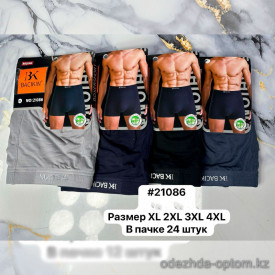 n4-21086 Трусы мужские боксеры, XL-4XL, 1 пачка (24 шт)