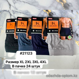 n4-21123 Трусы мужские боксеры, XL-4XL, 1 пачка (24 шт)