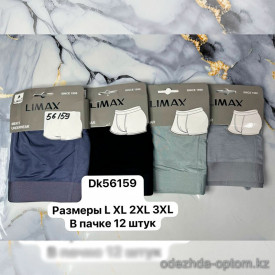 n4-Dk56159 Трусы мужские боксеры, L-3XL, 1 пачка (12 шт)