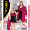 e1-b-1005 Miss WONDER Life Комплект домашней одежды для полных дам: сорочка и халат, стандарт, cotton, 1 шт