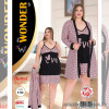 e1-b-1006 Miss WONDER Life Комплект домашней одежды для полных дам: сорочка и халат, стандарт, cotton, 1 шт