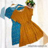 w40-0129 Платье женское со шнурком на талии, стандарт, ткань марлевка, 1 шт
