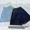 w37-1954 Шорты женские однотонные, стандарт (42-46), тонкая джинса, 1 шт