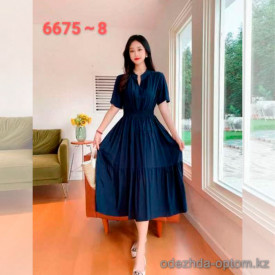 w41-6675-8 Платье женское однотонное, стандарт, 1 шт
