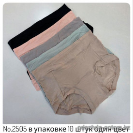 b4-2505 Трусики женские высокие бамбуковые, 2XL-3XL, 1 пачка (10 шт)