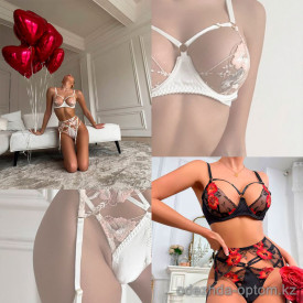 b13-1118 Комплект кружевного нижнего белья, S-L, 1 пачка (3 шт)