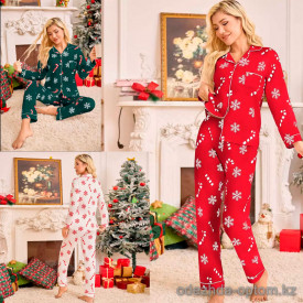 b13-3115-1 Комплект женской пижамы: рубашка и штаны, размер M, 1 шт