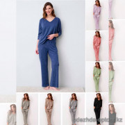 b15-82379 Комплект женской махровой одежды: кофта и штаны, стандарт, 1 пачка (3 шт)