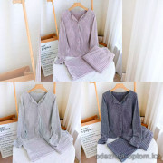 b15-83478 Комплект женской махровой одежды: кофта и штаны, M-XL, 1 пачка (3 шт)