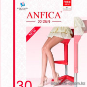 k4-315 Anfica Капроновые колготки женские, стандарт (44-46), 30 ден, 1 пачка (12 шт)