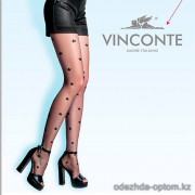 k4-8046 Vinconte Капроновые колготки женские со звездочками, 3M-4L, 30 ден, 1 пачка (6 шт)