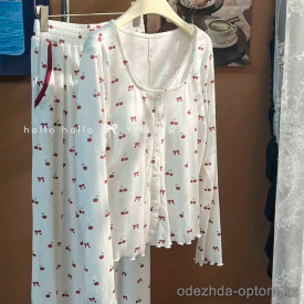 b15-2390 Комплект женской велюровой пижамы: кофта и штаны, M-XL, 1 пачка (3 шт) b15-2390 Комплект женской велюровой пижамы: кофта и штаны, M-XL, 1 пачка (3 шт)