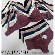 b4-A9476 Balaloum Комплект нижнего белья: бюстгальтер на среднем поролоне и трусики, 1 пачка (6 шт)