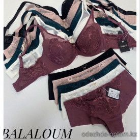 b4-A9476 Balaloum Комплект нижнего белья: бюстгальтер на среднем поролоне и трусики, 1 пачка (6 шт)