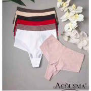 b4-T6602 Acousma Трусики женские эластичные стринги, M-2XL, 1 пачка (6 шт)