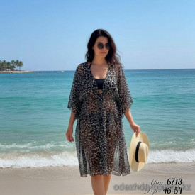 z2-6713 Пляжная женская туника, 46-54, 1 пачка (5 шт)