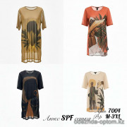 z2-7004 Пляжная женская туника, M-3XL, 1 пачка (5 шт)