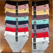 b2-9100 Трусики женские однотонные, 42-46, 1 пачка (12 шт)