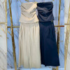w26-7151 Костюм женский классический двойка: кофта без рукавов и юбка макси, стандарт, 1 шт