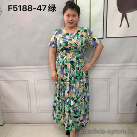 w7-F5188-47 Платье женское с орнаментом, большие размеры, 1 шт