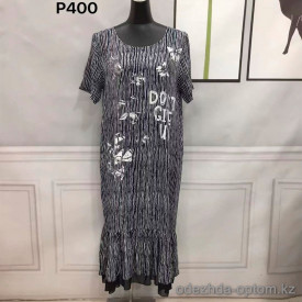 w7-P400 Платье женское с орнаментом, большие размеры, 1 шт