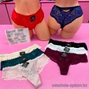 b6-1933-2 Coeur Joie Трусики женские бразилианы на высокой посадке, L-2XL, 1 пачка (6 шт)