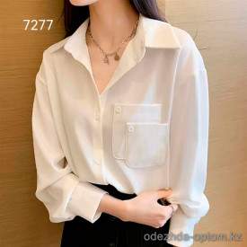 w3-7277 Рубашка женская классическая, стандарт, 1 шт