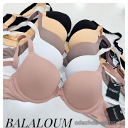 b4-a9401 Balaloum Бюстгальтер гладкий на тонком поролоне, 1 пачка (6 шт)