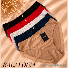 b4-P9490 Balaloum Трусики женские эластичные, M-2XL, 1 пачка (6 шт)