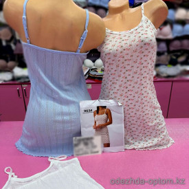 b6-963 Сорочка женская мягкая, S-XL, 1 пачка (4 шт)