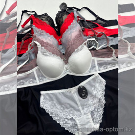 b16-8777 Комплект нижнего белья: бюстгальтер и трусики, чашка B, 1 пачка (3 шт)