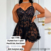 b6-1708 Пеньюар для пышных дам, XL-4XL, 1 пачка (4 шт)